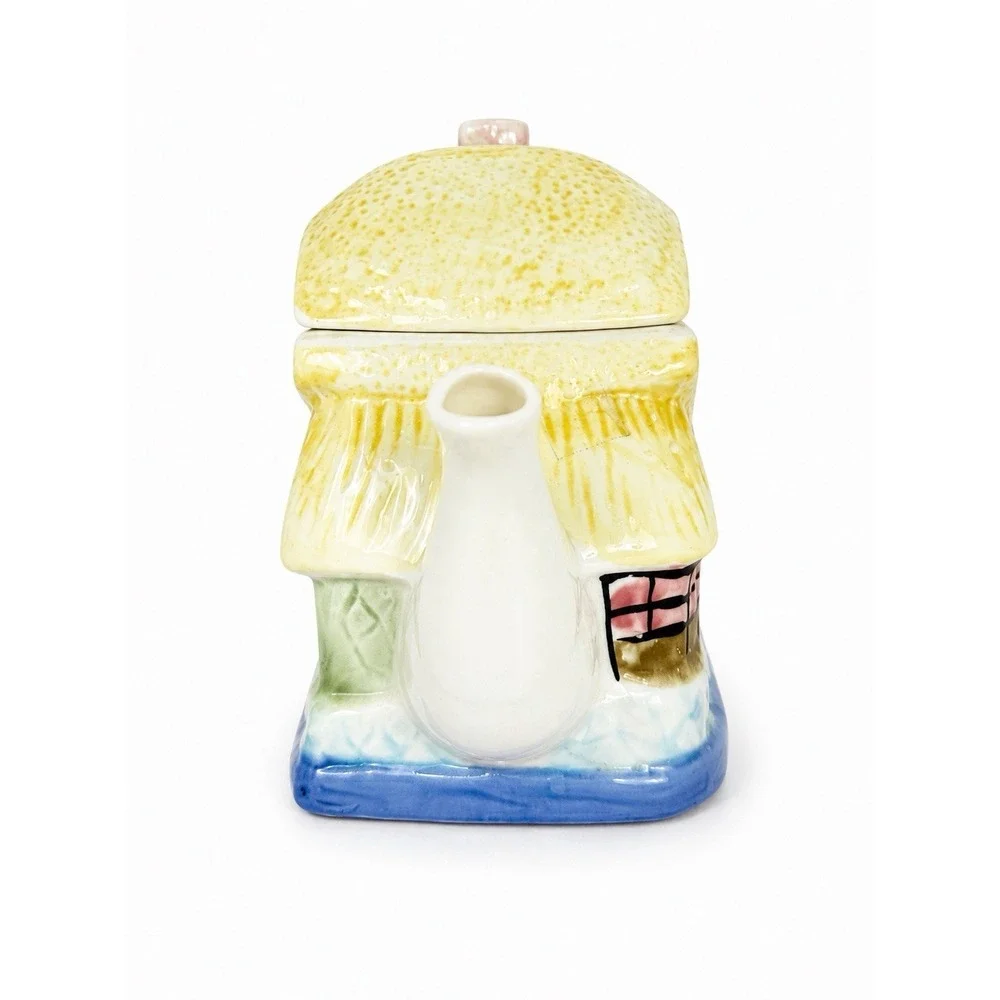 Houston Harvest Cottage House Teapot Ceramic Vintage Cottagecore English Country